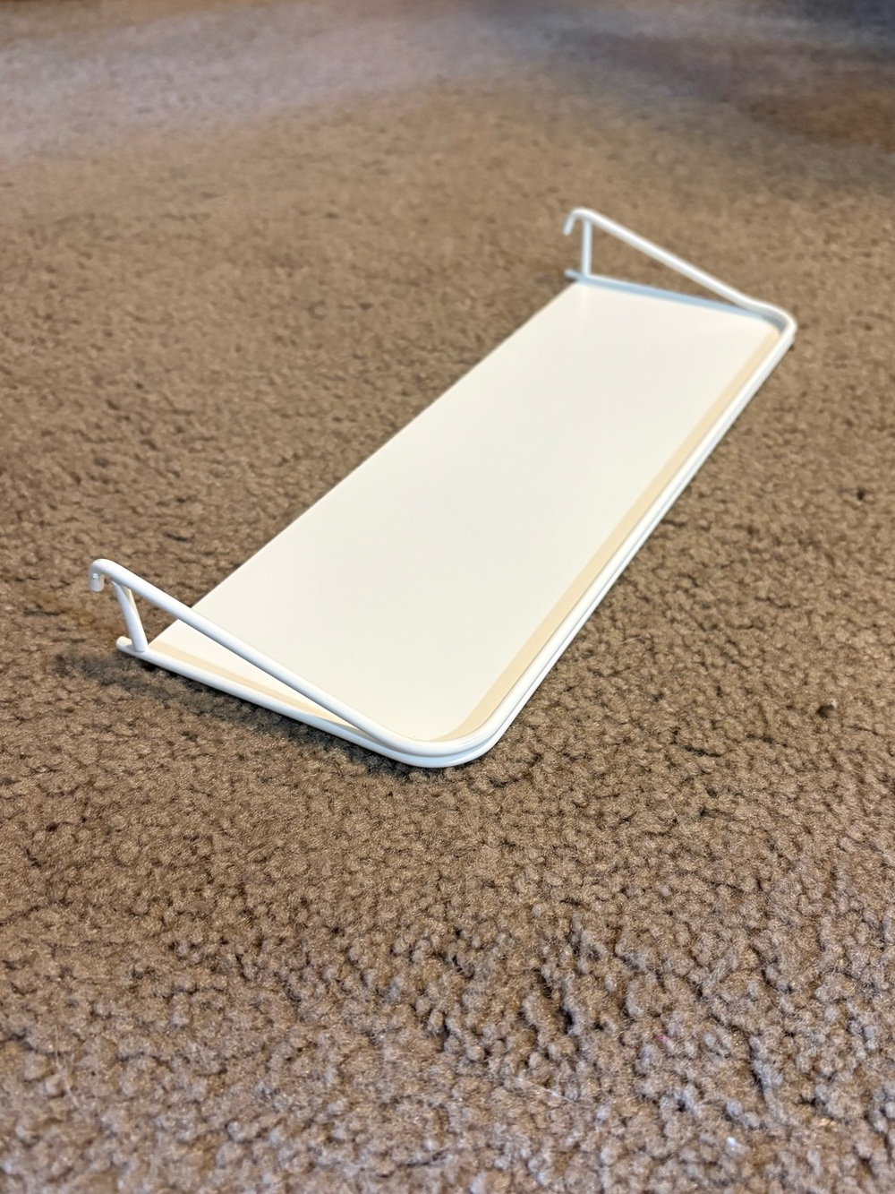 IKEA Skadis Collection White Display Shelf